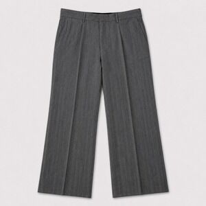 Express Design Studio Producer Dress Pants Mens 36x30 Gray Pinstripe Wool